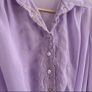 Sheer Lilac 💜 Vintage Dress